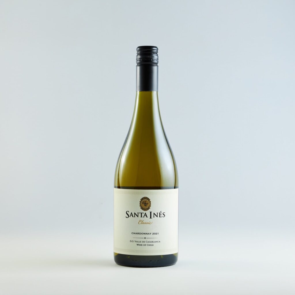 Vang trắng Chile Santa Inés Classic, Casablanca Valley, Chardonnay, 2021